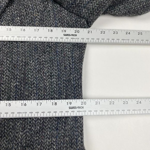 Vintage Harris Tweed Wool Blazer Sport Coat Men's 40 Gray - Picture 11 of 16